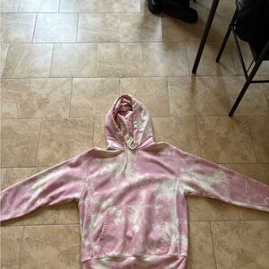 Champion Pink Tie-Dye Women's Hoodie Sweater